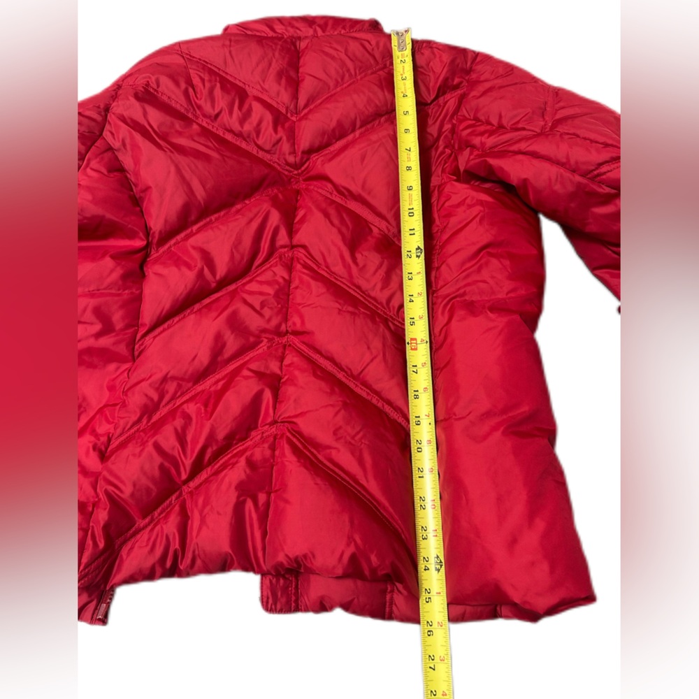 Eddie Bauer Vintage Premium Goose Down Red Quilted Jacket Size Large - Picture 6 of 10